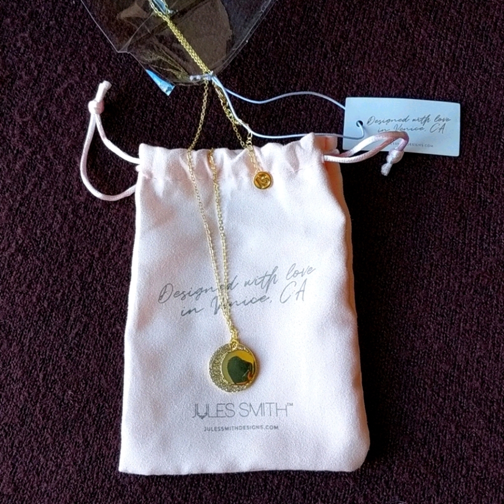 Jules Smith Design Moon Crystal charm necklace